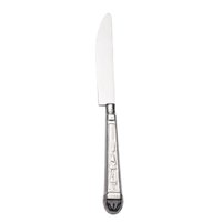 Faca de Sobremesa Aço Inox 301 Decorado 20cm Prateado Cozinha Bolo Torta Doce Avulso