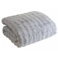 Edredom King Size Cinza Lush Lyor 240x260cm Microfibra Efeito Pele de Coelho Cobertor Grosso