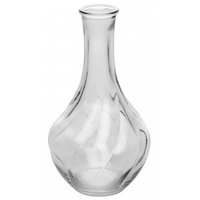 Vaso Vidro 9x17cm Pumpkin Lyor Vasinho Alto Transparente Jarro Flores Decoração Mesa Centro Jantar