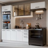 Armário de Cozinha Completa 270 cm Branco Agata Madesa 12