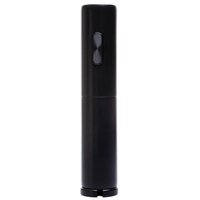 Saca Rolhas Elétrico Preto Wolff Plástico 5x24cm Automático Abridor Vinho Garrafas Pilhas AA