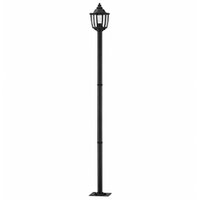 Poste para Jardim Preto Clássico 166cm Heritage Dital E27 Praça Calçada Iluminação Externa