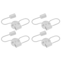 Jogo 4 Luminárias Teto Flexivel Plafons Branco Alumínio Sala E27 Panamera Dital
