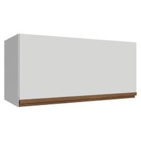 Armário Aéreo de Cozinha com 1 Porta Basculante 120 cm Branco Pieta Madesa