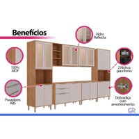 Cozinha Completa 6 Peças Brilhante C573 Off White MGM