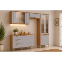 Cozinha Completa 4 Peças Elena CZ550 Cinamomo/Platina MGM