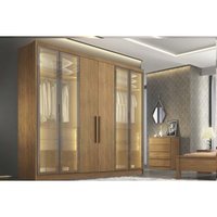 Guarda Roupa Casal Linea 6 Portas 4Gavs Cumaru N. Horizonte