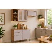 Cozinha Completa 3 Peças Brilhante C569 Off White MGM