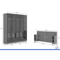 Quarto Modulado Casal Liga 6Peças 5Pts QM33 Graf Kappesberg