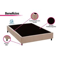 Cama Box CRC Viúva +Colchão Molas Orvieto Orthoflex 128x188