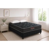 Cama Box CRC Casal +Colchão Molas Opening Orthoflex 138x188