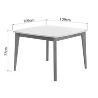 Mesa Jantar Condessa 109 + 4 Cad Lady Eucalipto Nesher