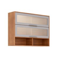 Armário Aéreo Cozinha Esplendida 2Pts Vid 80cm Platina MGM