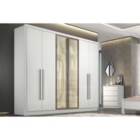 Guarda Roupa Casal Linea 6 Portas 6Gavs Neve N. Horizonte