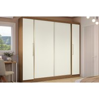 Guarda Roupa Casal 4Portas 3Gavetas T591 OffWhite Kappesberg