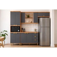 Cozinha Completa 4 Peças Elena CZ553 Cinamomo/Titanium MGM