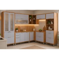 Cozinha Completa 8 Peças Eloise CZ596 Cinamomo/Platina MGM