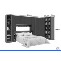 Quarto Modulado Casal Liga 9Pças QM37 Canela Kappesberg