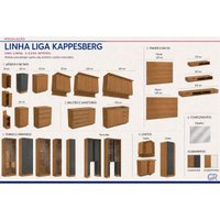 Quarto Modulado Solteiro Liga 13Peças QM30 Graf Kappesberg