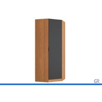 Guarda Roupa Modulado Closet Canto Liga Kappesberg Grafite