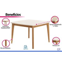Mesa Jantar Condessa 109 + 4 Cad Marquesa Eucalipto Nesher