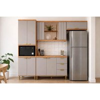 Cozinha Completa 4 Peças Elena CZ553 Cinamomo/Platina MGM