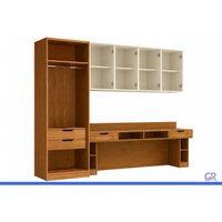Quarto Modulado Casal 10 Peças Liga QM41 Grafite Kappesberg