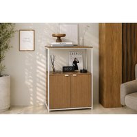 Balcão Escritório LI067 Industrial 2Ptas Branco - Kappesberg