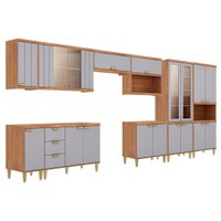 Cozinha Completa 9 Peças Elena CZ541 Cinamomo/Platina MGM