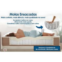 Cama Box CRC King +Colchão Molas Orvieto Orthoflex 193x203