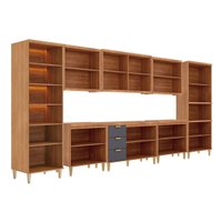 Cozinha Completa 8 Peças Elena CZ544 Cinamomo/Platina MGM