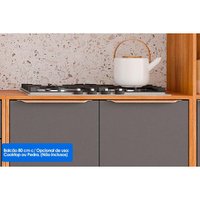 Cozinha Completa 6 Peças Brilhante C566 Cinamomo/Platina MGM