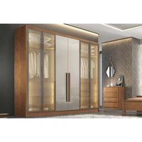 Guarda Roupa Casal Linea 6 Portas 6Gavs Fendi N. Horizonte
