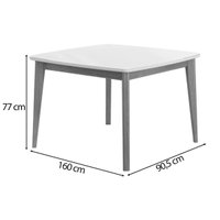 Mesa Jantar Condessa 160cm + 4Cadeiras Lady Eucalipto Nesher