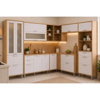 Cozinha Completa 8 Peças Eloise CZ596 Cinamomo/Off White MGM