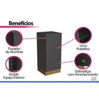 Bancada Modulada Balcão 1 Pta 40cm Liga Off White Kappesberg
