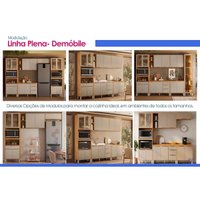Cozinha Completa 5 Peças Plena CZ318 Cinamon/Nude Demóbile