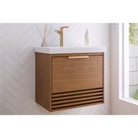 Gabinete Banheiro Suspenso Paraty c/Cuba 60cm Freijo MGM