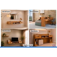 Bancada Modulada 2 Gavetas 205cm Liga Canela Kappesberg