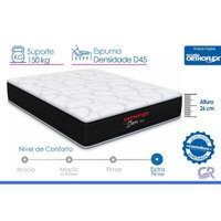 Colchão Solteiro D45 Orthoflex Bari 88x188x26