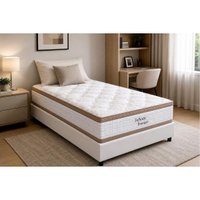 Cama Box CRC Solt +Colchão Ortopédico Sofhistic Orthoflex -