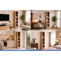 Guarda Roupa Modulado Armário 1Pt Vidro Liga Kappesberg Off