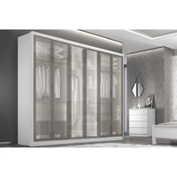 Guarda Roupa Casal Linea 6 Portas 4 Gavs Neve N. Horizonte