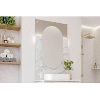 Espelheira Banheiro Decorativo Gales Orgânico Platina MGM