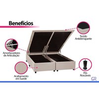 Cama Box Baú CRC Solt +Colchão Molas Libertá Inovaflex 88