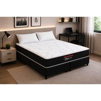 Cama Box CRC Queen +Colchão D45 Bari Orthoflex 158x198x26