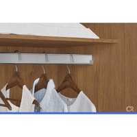 Guarda Roupa Casal 5 Portas Bari Cinamomo Conquista