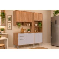 Cozinha Completa 3 Peças Divina CZ614 Cinamomo/Off White MGM