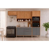 Cozinha Completa 4 Peças Divina CZ615 Cinamomo/Titanium MGM
