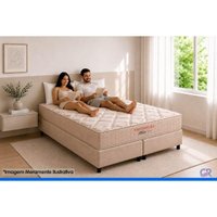 Cama Box CRC Solteiro +Colchão D33 Milão Orthoflex 88x188